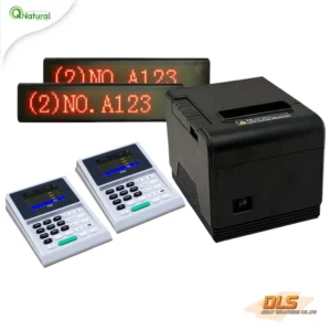ชุดระบบคิว 2 ช่องบริการ+ป้ายไฟ