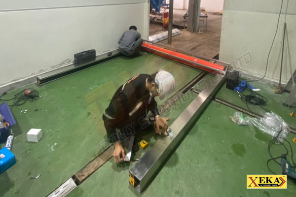 ผลงานการติดตั้ง ประตู PVC HDP13