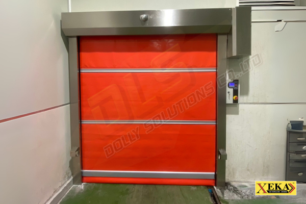 ประตู PVC HDP13 ติดตั้งเสร็จ