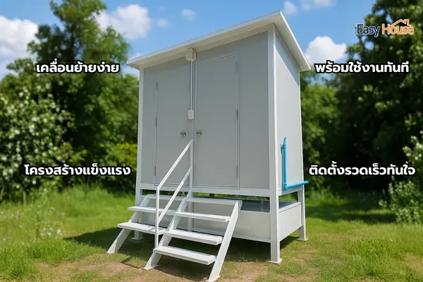 ลักษณะเด่นของห้องน้ำสำเร็จรูป