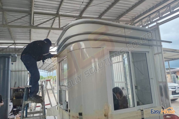 เริ่มเก็บงานป้อมยามสำเร็จรูป GB06