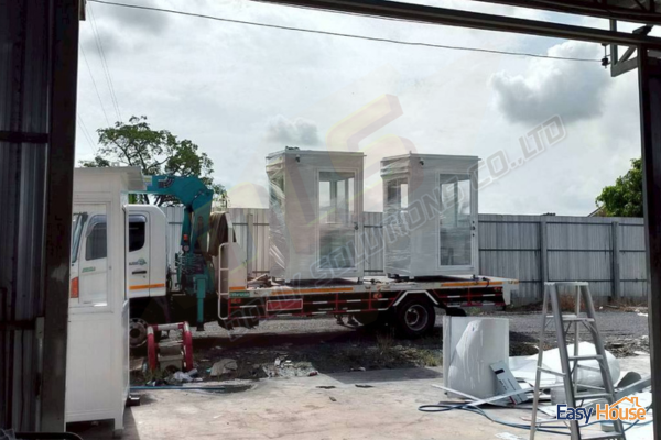 ยก ป้อมยามสำเร็จรูป GB06 ขึ้นรถ