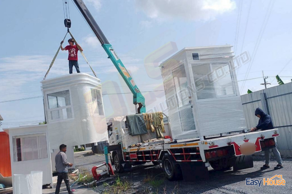 ยก ป้อมยามสำเร็จรูป GB06 ขึ้นรถ