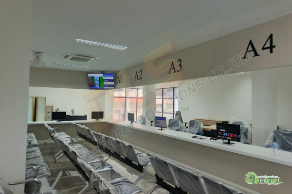 พื้นที่การติดตั้งระบบคิว