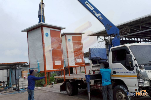 ห้องน้ำสำเร็จรูป TEH-TL03 ยกขึ้นรถเครน