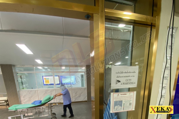 ประตูอัตโนมัติ โรงพยาบาล กำลังติดตั้ง