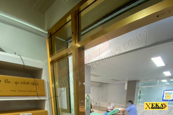 ประตูอัตโนมัติ โรงพยาบาล กำลังติดตั้ง