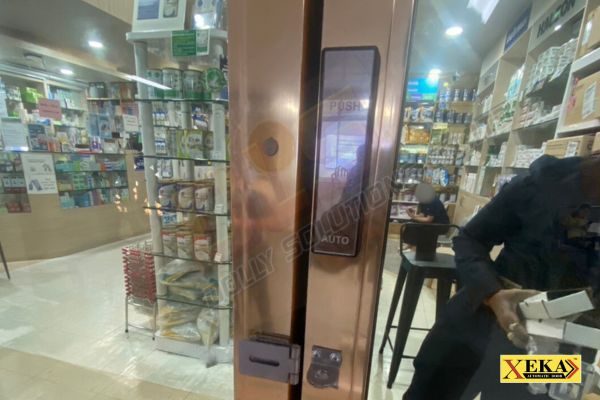 ประตูอัตโนมัติ โรงพยาบาลติดตั้งเสร็จแล้ว