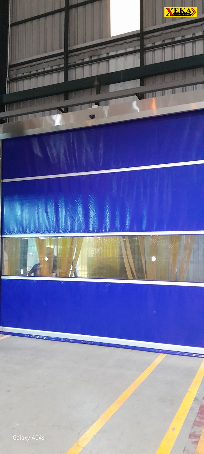ประตู PVC High Speed Doorที่ บริษัท เอเอ็นบี บรรจุภัณฑ์ จำกัด จ.สมุทรสาคร