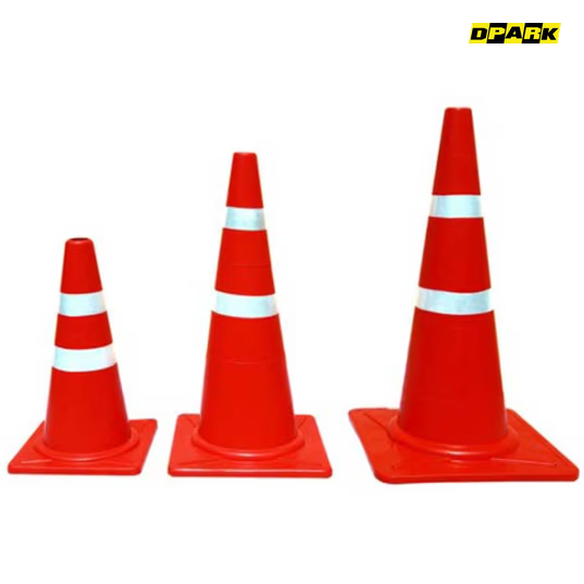 กรวยจราจร PVC สะท้อนแสง รุ่น TE-LZ-402 — Dpark