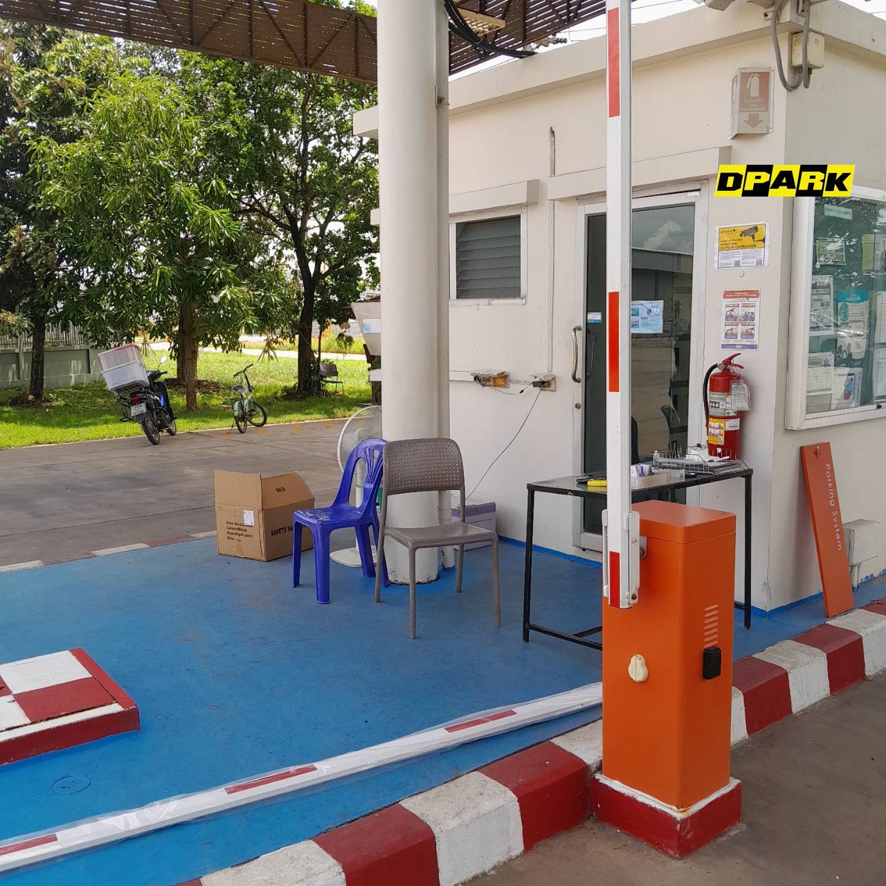 เซอร์วิสไม้กั้นรถยนต์อัตโนมัติหน้างานจริง