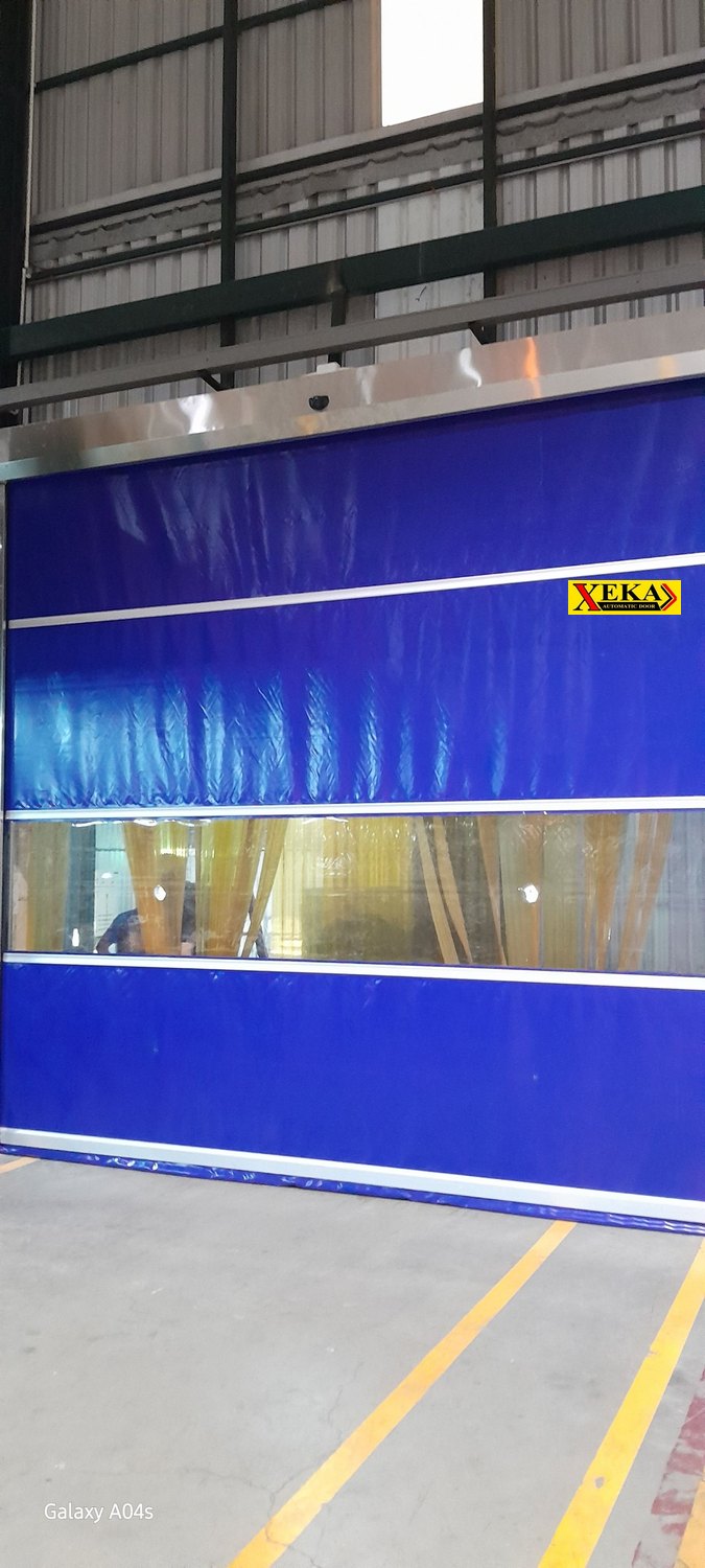 ประตู PVC High Speed Doorที่ บริษัท เอเอ็นบี บรรจุภัณฑ์ จำกัด จ.สมุทรสาคร